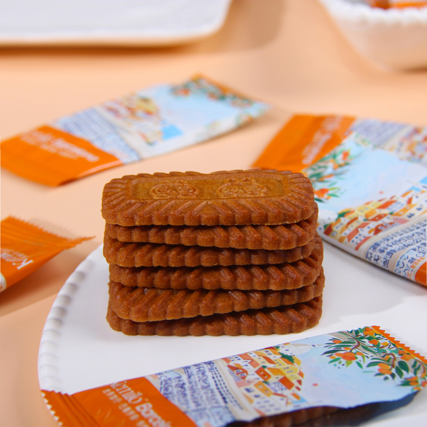 羽田铭菓世界旅行巴赛罗那焦糖饼干薄酥脆结婚喜糖果喜饼干小零食,淘宝优惠券,粉丝福利购,淘宝优惠卷