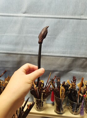 拔尖款发簪子小荷才露尖尖角盘发工具汉服日常红木材料手工制作