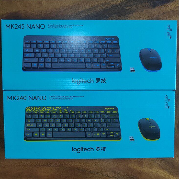 罗技MK240 MK245无线键鼠套装家用办公迷你超薄键盘鼠标全新正品,淘宝优惠券,粉丝福利购,淘宝优惠卷