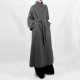 Jieyu JIEYU high collar lace-up double-sided wool long coat