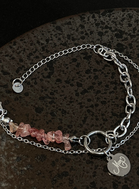 女钛钢甜酷辣妹钛钢不掉色手链