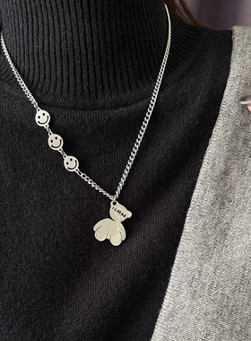 钛钢项链配饰ins嘻哈毛衣链