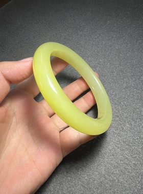 新疆若羌黄口手镯女款玉镯送妈妈礼物女友手镯百搭