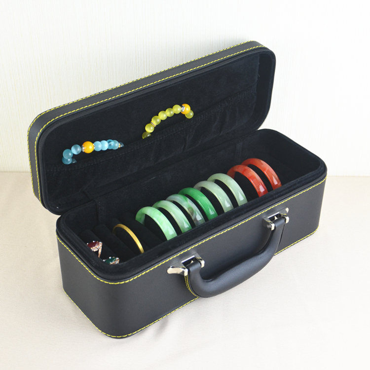多规格珠宝手镯箱包金银玉器戒指吊坠项链首饰品收纳包便携展示盒 - 图2