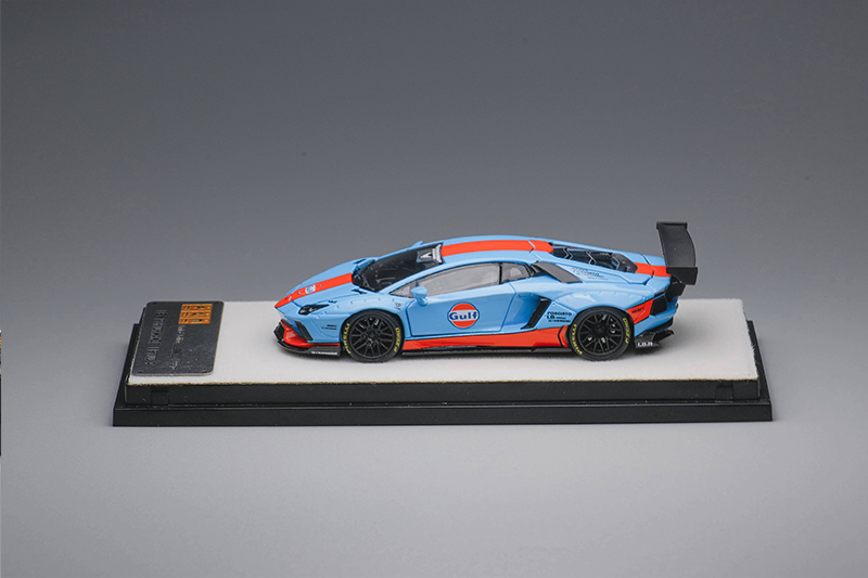 PGM 1:64 兰博基尼 LP700-4 AVENTADOR GULF 海湾 仿真汽车模型 - 图0