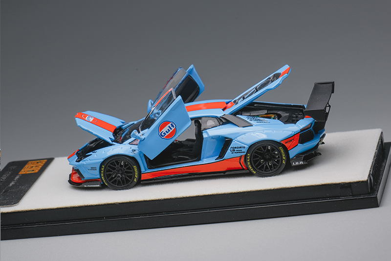 PGM 1:64 兰博基尼 LP700-4 AVENTADOR GULF 海湾 仿真汽车模型 - 图3