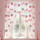 Pinkberry bow no punch room bedroom partition curtain fabric hanging curtain toy doll curtain half curtain home no punch installation