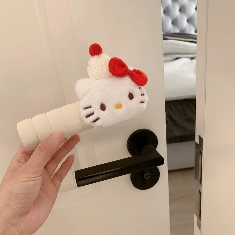 hellokitty门把套通用防撞防静电护墙卧室门把保护套卡通可爱创意 - 图3