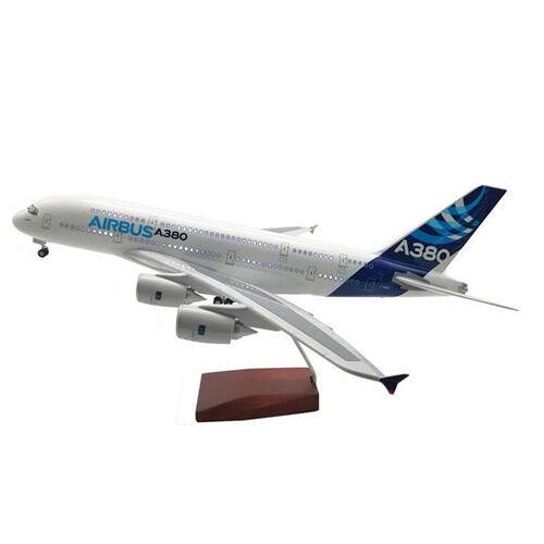 空客A380原型机南航波音B747带轮子合金带灯仿真飞机模型航模客机 - 图3