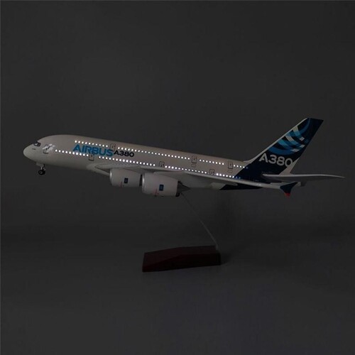 空客A380原型机南航波音B747带轮子合金带灯仿真飞机模型航模客机 - 图2