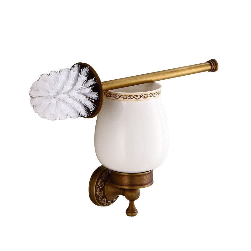 European ceramic black antique copper toilet toilet brush