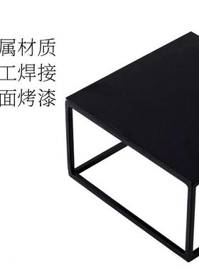 方形桌面茶托金属收纳摆件新中式