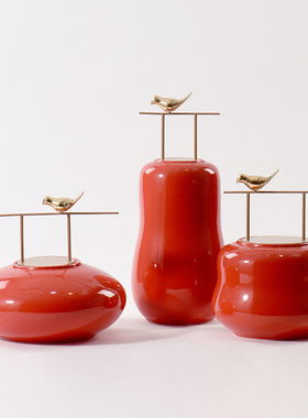 新中式风陶瓷罐样板房间软装饰品