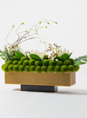 新中式禅意仿真苔藓绿植盆