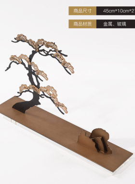 新中式风金属玄关会客室工艺品