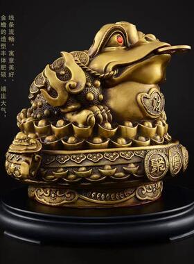 如意三足金蟾元宝蟾聚宝盆金蟾