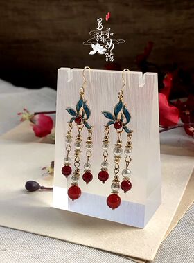 原创古风景泰蓝女饰品