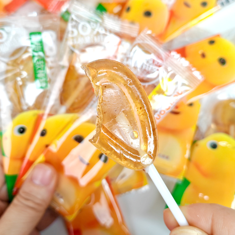 奶龙秋梨膏棒棒糖陈皮味可爱造型儿童解馋糖果网红休闲零食多口味 - 图2