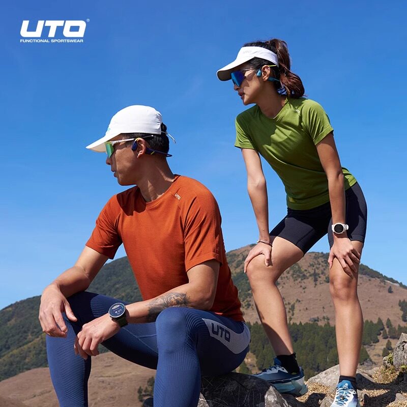 UTO悠途美利奴羊毛速干短袖男款运动T恤女马拉松越野登山跑步上衣