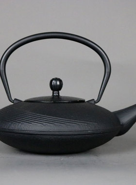 新中式茶壶摆件酒店样板房茶室博古架茶架装饰铁壶铁艺茶文化摆件