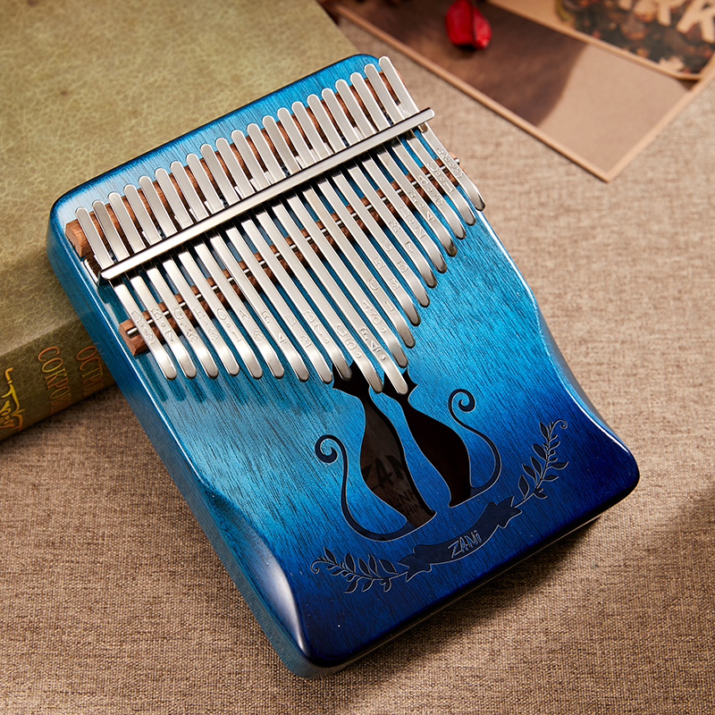 专尔拇指琴17/21音卡林巴手指钢琴女生可携式手拨琴网红五指琴 - 图0