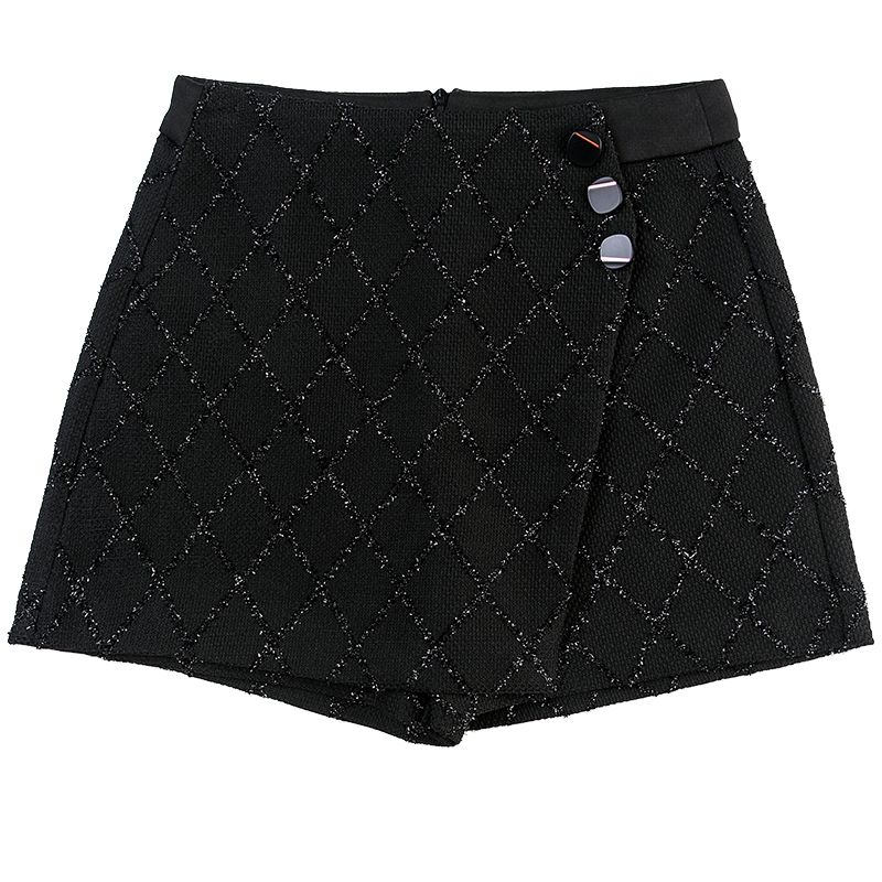 卡貂尼旗舰店时尚裙裤女前裙后裤高腰a字裙新款秋冬洋气短裙百搭半身裙潮3