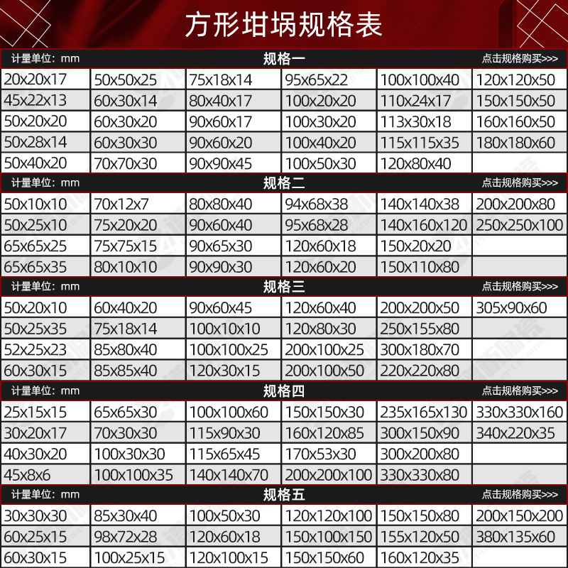 刚玉坩埚方形实验室耐高温管式炉燃烧方舟瓷舟 氧化铝坩埚规格一 - 图1