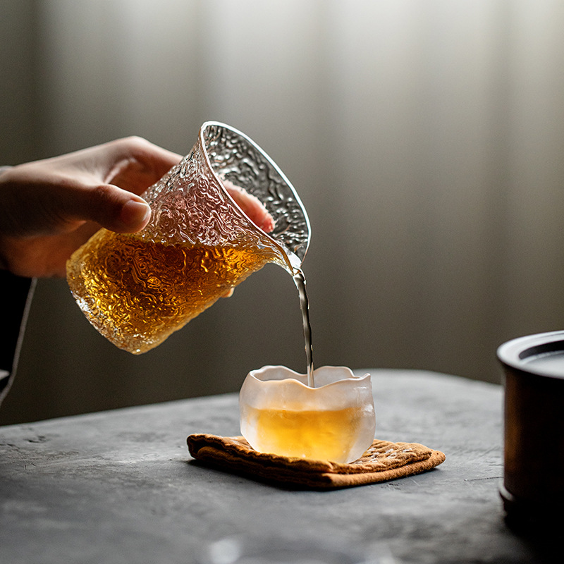 日式云纹玻璃公道杯加厚耐热公杯分茶器家用功夫茶具匀茶杯子茶海-图0