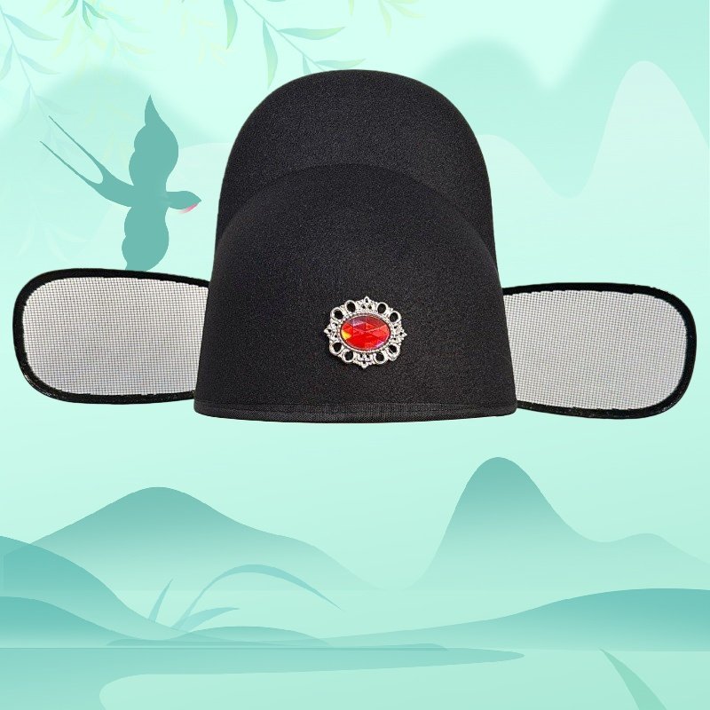 乌纱帽明制翼善冠明朝汉服飞鱼服锦衣卫圆领袍配帽男官帽儿童春夏