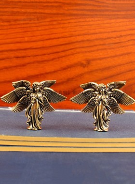 纯铜六翼天使摆件翅膀覆古