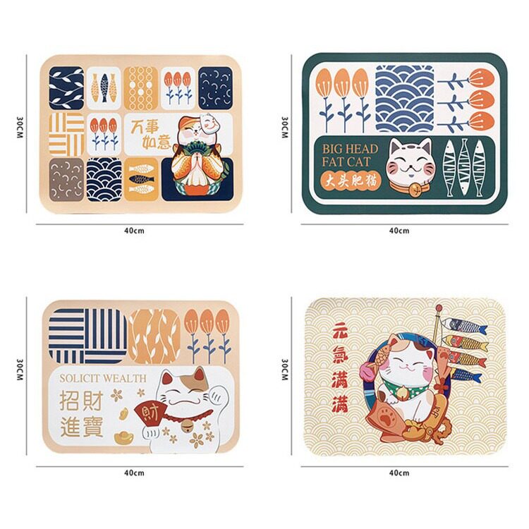 麦当劳猫咪狗狗餐垫宠物用品喝水饭碗吸水防洒便携垫速干可擦洗