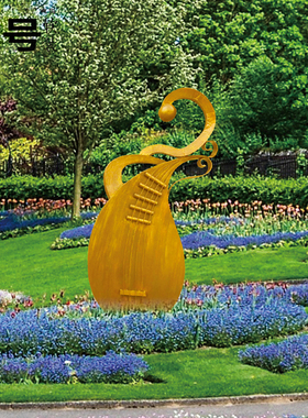 铁艺琵琶摆件创意婚庆道具装饰