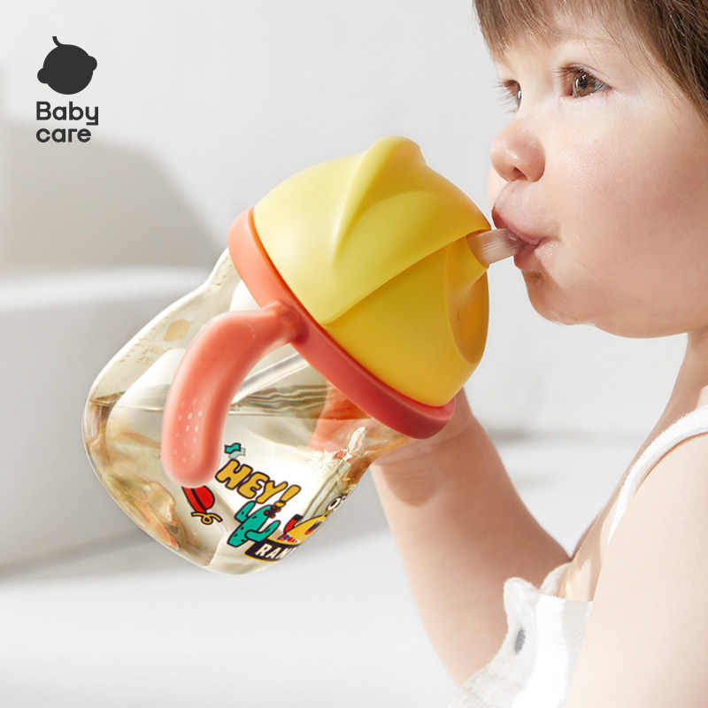 babycare婴儿水杯怪兽乐园儿童学饮杯吸管直饮杯把柄PPSU防呛耐摔,淘宝优惠券,粉丝福利购,淘宝优惠卷