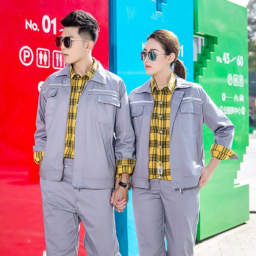 Мужской летний антистатический светоотражающий комбинезон, короткий рукав, делается под заказ