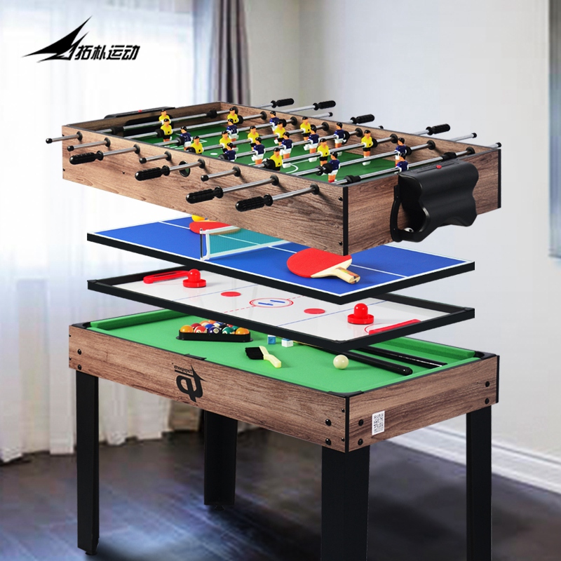 拓朴运动多功能儿童台球桌5合1折叠足球机双人互动亲子游戏玩具桌多图4