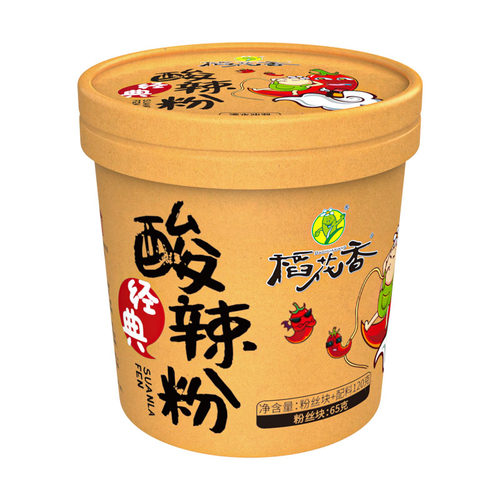 稻花香 酸辣粉正宗粉丝重庆红薯粉粗粉条冲泡速食方便面泡面6桶装 - 图3