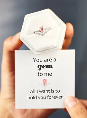 S925纯银皇冠镶水锆女戒食指环