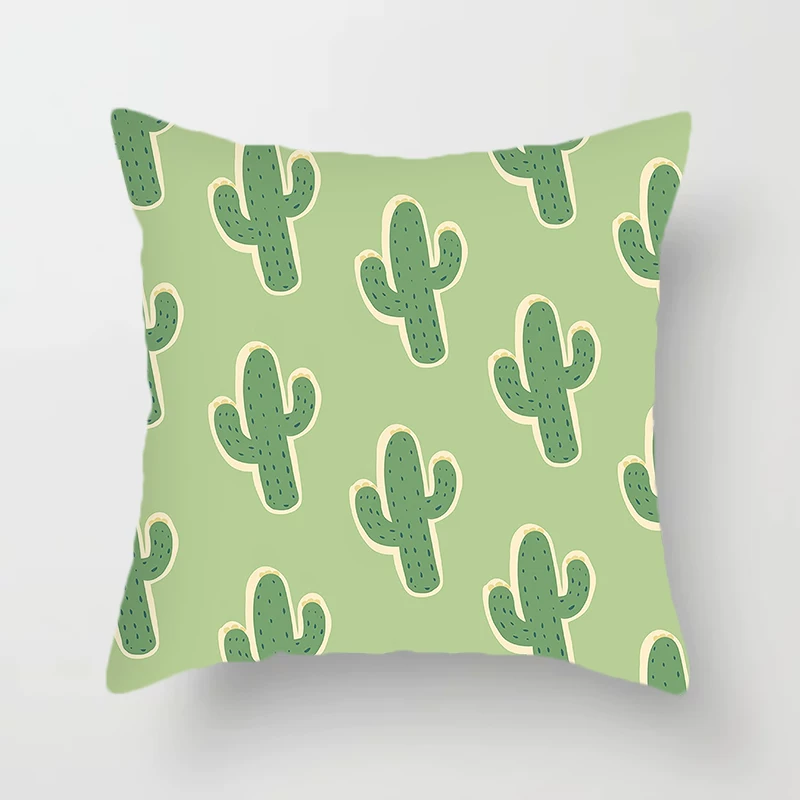 Fresh green pillow, sofa for bed for car