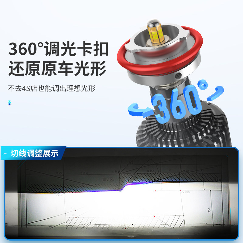 10-15款比亚迪L3前大灯改装LED远光灯近光灯车灯强光超亮白光灯泡_虎窝淘