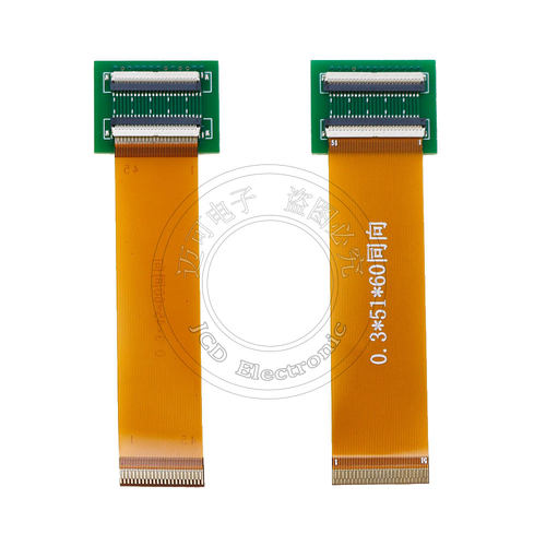 25/31/39/45/51Pin 0.3mm间距 60mmFPC液晶屏排线加延长板转接板 - 图2