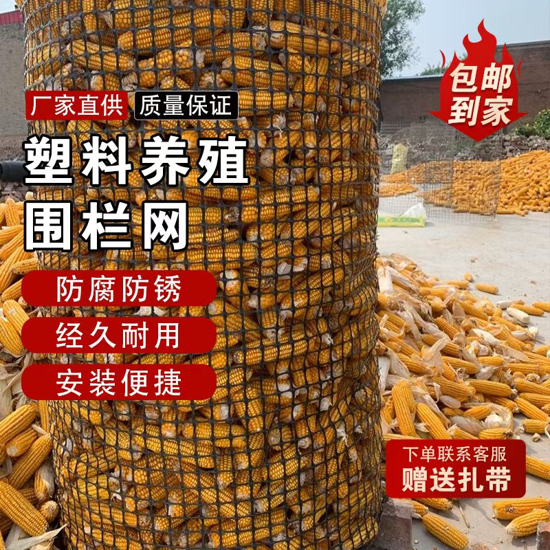 塑料网防护养殖围栏菜园家用拦鸡户外栅栏圈玉米漏粪养鸡网隔离网 - 图1