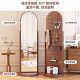 Full-length mirror rotating and moving with bookshelf floor mirror bookshelf newspapers and periodicals integrated mirror living room multi-layer locker dressing mirror
