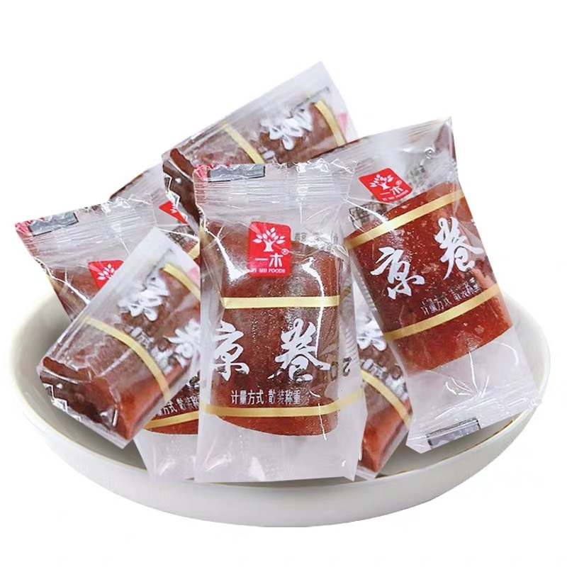 【5斤划算】一木京卷铁山楂果丹皮老式山楂卷糕即食休闲零食2500g