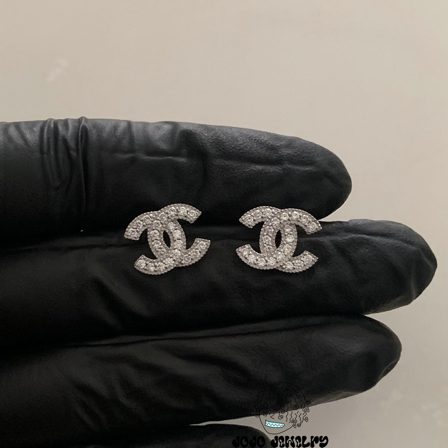 字母C耳钉培育钻Lab Diamond实验室钻石VS镶嵌耳环配饰嘻哈hiphop,淘宝优惠券,粉丝福利购,淘宝优惠卷