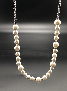 小鬼王琳凯同款国潮拼接男女珍珠