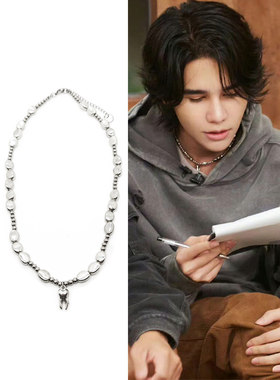 JeffSatur同款牙齿吊坠项链