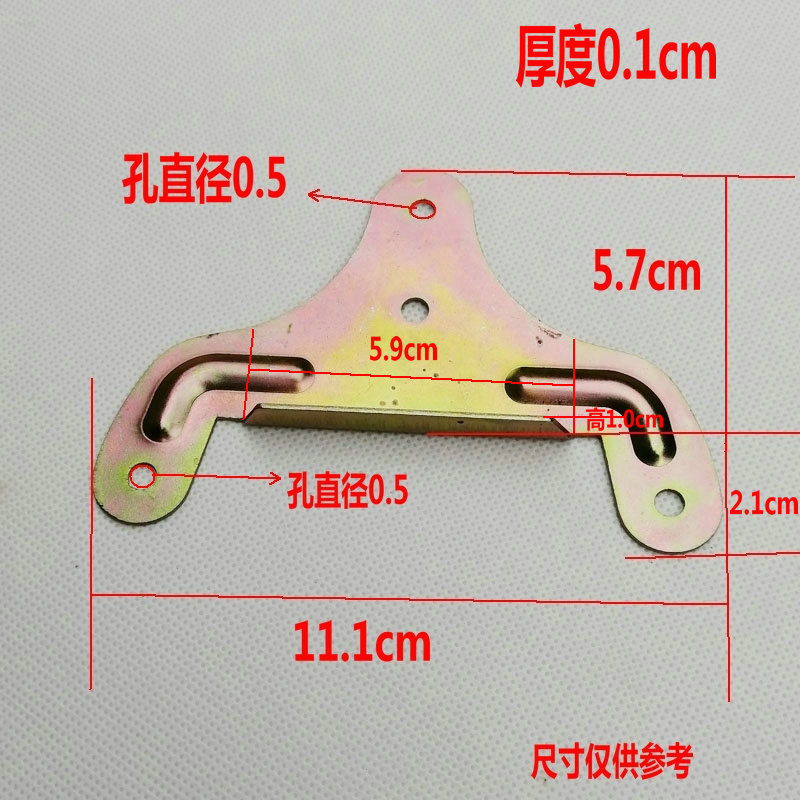 户外折叠床五金配件大全办公室休闲午睡小床连接件家用单人床铰链-图1