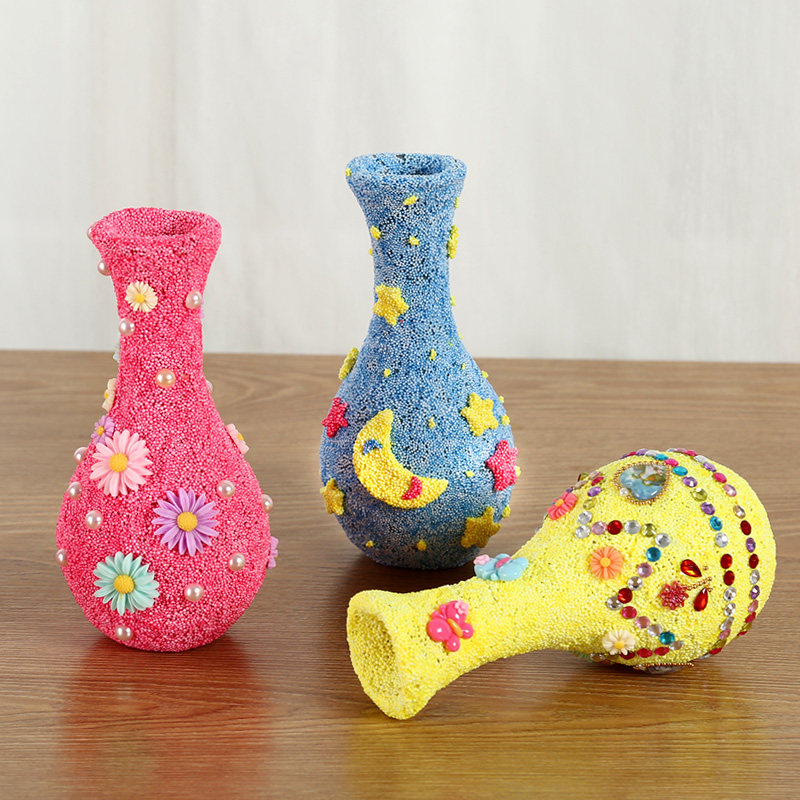 儿童diy立体雪花泥粘土花瓶材料幼儿园手工珍珠泥制作粘贴画玩具 晓筱jia 淘优券 儿童diy立体雪花泥粘土花瓶材料幼儿园手工珍珠泥制作粘贴画玩具 晓筱jia 淘优券