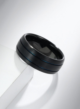 8mm戒指环亚马逊钨钢QFWG-023