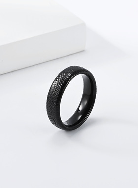 钛钢戒指男女指环婚戒ring小号6